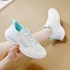 2024 Spring Women Chaussures Randonnée Running Soft Casual Mesh Chaussures Fashion Black Rose Beige Grey Trainers GRANDS Taille 35-41 Gai