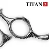 Titan Frisörs Shears Barber Tool Hair Tonning Beard Scissors 240112
