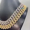 Fine Jewelry Top Rank Luxury 18mm Width Heavier Big Guy Baguette Moissanite Diamond Miami Cuban Link Chain