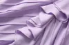 2024 Spring Pure Color Panel Dress Purple Sleeveless V-Neck Long Maxi Casual Dresses A3J101744