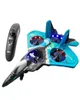 Avion électrique RC V17 télécommandé, avion de chasse 2 4G, planeur de loisir, jouets en mousse EPP, drone, cadeau pour enfants L2211038319893