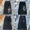 Jeans da uomo JNCO Y2K Uomo Hip Hop Big Buddha Graphic Stripe Retro Blu Baggy Denim Pantaloni Gothic Harajuku Vita alta Pantaloni larghi 23