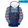 Sudaderas con capucha para hombres Sudaderas Good Guys Chucky 3D Impreso Encantador Dibujos animados Masculino Femenino Ocio Sudaderas con capucha Ropa de calle simple Drop Deliver Dhojp