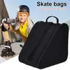 Outdoor Bags Kids Travel Ice Skating Backpack Breathable Thicken Roller Bag With Sides Mesh Pockets Skate Accessories For