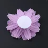 Haaraccessoires 50 stks/partij 5 cm Leuke Kant Doek Bloem Voor Bruiloft Uitnodiging Party Decor Kunstbloemen Baby Meisjes Hoofdbanden