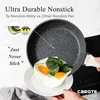 Köksredskap sätter Carote Nonstick Granite 10 PCS Stone Set Non Stick Stekpanna och kokkärl