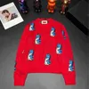 Maglioni da donna Designer 2024 Inizio Primavera Nuovo Anno del Drago Esclusivo Full Bubble Dragon Ricamato in maglia Girocollo Pullover Top 1XBA