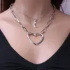 Anhänger Halsketten Übertriebene Multilayer Boho Mond Herz Choker Hals Halskette Für Frauen Mode Schmuck 2024 Ankunft