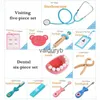 Tools Workshop Wooden Kids Pretend Doctor Nurse Game Toys Set Cosplay Simulation Dentist Accessories Tools ldren Role Play Doctor Toys Giftsvaiduryb