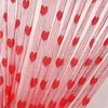 Rideau 100x200cm rouge en forme de coeur gland ligne fenêtre porte diviseur chambre salle de bains cuisine jardin cloison décor accessoires de mariage