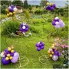Party Decoration Wedding Shelf Frame Arch Backdrop Balloon Stand Background Metal Wwhite Gold Plating Outdoor Flower Door Party Decora Dhc16