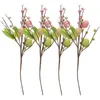 Dekoratif Çiçekler 4pcs Paskalya Yumurta Dal Şubeleri Vazo Düzenlemesi Yapay Simülasyon Berry Kesimler Kapalı Ev Dekor