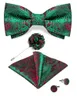 Bow Ties Bow Green Red Red فريدة من نوع