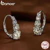 Gerangschikte meervoudige hoepel oorbellen chic solide 925 sterling zilveren oor gespen voor vrouwen fijne sieraden cadeau 240112