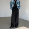 Męskie spodnie Mężczyźni luźni swobodny vintage wysoki talia szerokia noga pant mężczyzna Japonia Korean Streetwear Show mody proste spodnie