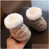 Premiers marcheurs chaud bébé berceau bottes de neige doux confortable filles garçons chaussettes antidérapantes né bébé chaussures Zapatos Rojos livraison directe enfants Othkc