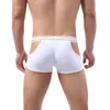 Calzoncillos Hombres sexy Boxers Bolsa grande U Convexo Breve Tiro bajo Bikini Ropa interior Levantamiento de cadera Pantalones cortos Troncos Elasticidad Bragas ligeras