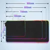 DIY custom RGB muismat desktop pad LED game console vilt muismat toetsenbord pad bureau pad custom 550x100 500x100 90x40 80x30 240113