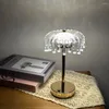 Tafellampen Kristallen lamp 3 kleur veranderende LED Romantisch Diamant 1200mAh Acryl Type C Opladen voor slaapkamerbar