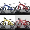 1 10 Mini Model Alloy Bicycle Diecast Vuxen Simulering Finger Mountain Metal Bike Decoration Collection Gifts Toys for Boys 240113