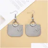 Dangle Chandelier Boucles d'oreilles Mode Alliage Incrusté Strass Magnifiquement Sculpté Sac De Grain Coeur Pour Les Femmes Tendance Produit Personnalité Gi Otyhv