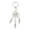 Lotti Dream Catcher Charms Portachiavi Chakra Cristallo Ghiaia Chip Perline di pietra Catena Agata Borsa di giada Acc Consegna di goccia Dhja1