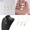 Pendentif Colliers Mode Blank Love Heart Collier en acier inoxydable Hearts Charm Gold Sier Bijoux pour l'acheteur propre gravure Drop Deli Dhyub