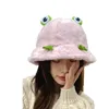 Chapeau femme mignon grenouille pêcheur chapeau femme lapin cheveux hiver chaud et froid Version coréenne de marée dessin animé Ins bassin chapeau 240112