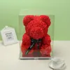 Decorative Flowers Ins Mother's Day Valentine's Gift For Birthday Flower Shop Supplies PE Foam Hug Rose Bear Decorations
