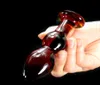 女性用の新しいガラス肛門プラグディルドセックスおもちゃのアナルビーズバットプラグエロティック製品アヌスプレジャーバットプラグメンウーマンY186126010