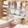 Storage Boxes Bins Jewelry Mirror cabinet storage box cosmetics lipstick rack bathroom desktop organization drawer type lti-layer boxvaiduryd