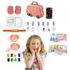 Kids Clay Kit Suche DIY Modelowanie z akcesoriami narzędzia i walizki sztuki rzemiosło Prezent 240112