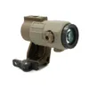 Taktisk G45 5X MAGNIFIER Räckvidd med Fast FTC Mount Combo för AirSoft US Flag Original Marks FDE Colors Drop Delivery