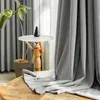 Modern Fashion Chenille Luxury Curtain For Living Room Bedroom Blackout Vete Texture Thick Fabric Cotton Linen Tulle fönster 240113