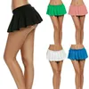 Jupes femmes Mini plissé Sexy Club Shorts Y2k jeu de rôle mini-jupe à volants Lingerie Tennis patineuse a-ligne jupe écolière