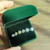 Brincos de diamante premium 052ct para mulheres, joias originais de prata esterlina 925, brinco 240112
