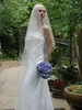 Veils New Best Selling Luxury Real Image Bridal Veils One Layer Cathedral Length Veil With Satin Edge Tulle Wedding Veilsbridal accessor