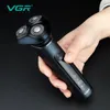 VGR rasoir électrique professionnel rasoir étanche Machine à raser tondeuse à barbe flottante Rechargeable en métal pour hommes V310 240112