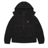 2024 Hommes Hiver Chaud Trapstar London Sweat à capuche amovible Doudoune à capuche Noir Rouge Lettre brodée Manteau 658ffd