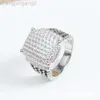 24ss designer david yuman pulseira de joias anel de david imitação de diamante anel de rosca de botão popular