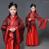 Bühnenkleidung Chinesische Frauen Retro Mädchen Kleidung Mittelalterliches Jahr Hanfu Kleid Kinder Erwachsene Tänzerin