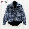 PFHQ giacche di jeans di lusso leggere con paillettes per uomo personalizzato di alta qualità bello moda usurato cappotto autunnale vintage 21Z2683 240112