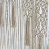 Mão-tecido macrame algodão porta cortina tapeçaria tapeçaria arte tapeçaria boho decoração bohemia casamento pano de fundo parede haning 240113