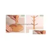 Other Kitchen Storage & Organization 6 Hook Peg Wooden Hanging Tea Cup Coffee Mug Tree Rack Holder Cups Display Shelf Hanger Kitchen S Dhdea