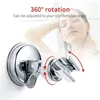 Set di accessori per il bagno Staffa per doccia regolabile da 1 pezzo Supporto girevole a 360° Supporto per testa autoadesivo Accessori per il bagno