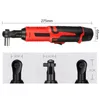 12V Cordless Electric Wrench 3/8 Angle Ratchet Impact Drill Screwdriver Remover Screwdriver Auto Repair Tool 240112