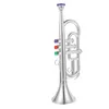 Horn Kids 'Toys Drable Plaything Stage Performance Tools Imitation Musikinstrument Trumpet Model Intressanta gåvor 240112