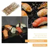 Set di stoviglie 18 pezzi El Restaurant Plate Decor Sashimi Bamboo Sushi Fence Vassoio per il ghiaccio Fornitura sfondo decorativo in seta