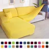 Sofa sofa z litego narożnika Couch Slipcovers Elastica Materiał Sofa Protektor skóry dla zwierząt domowych Chaselong Pokrywa L Kształt Sofa Fotel 240113