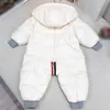 Luxury infant jumpsuits boys girls One piece down jacket Size 73-100 Comfortable winter newborn baby Crawling suit Jan10